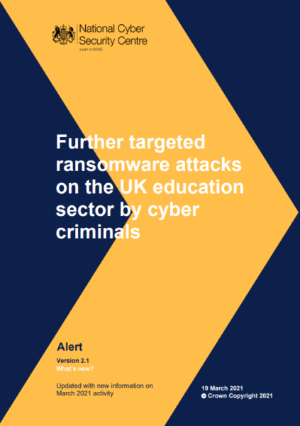 NCSC alert Ransomware