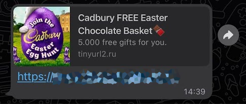 Cadbury Easter Scam