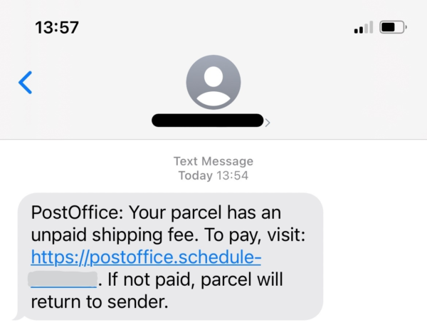 post office text scam