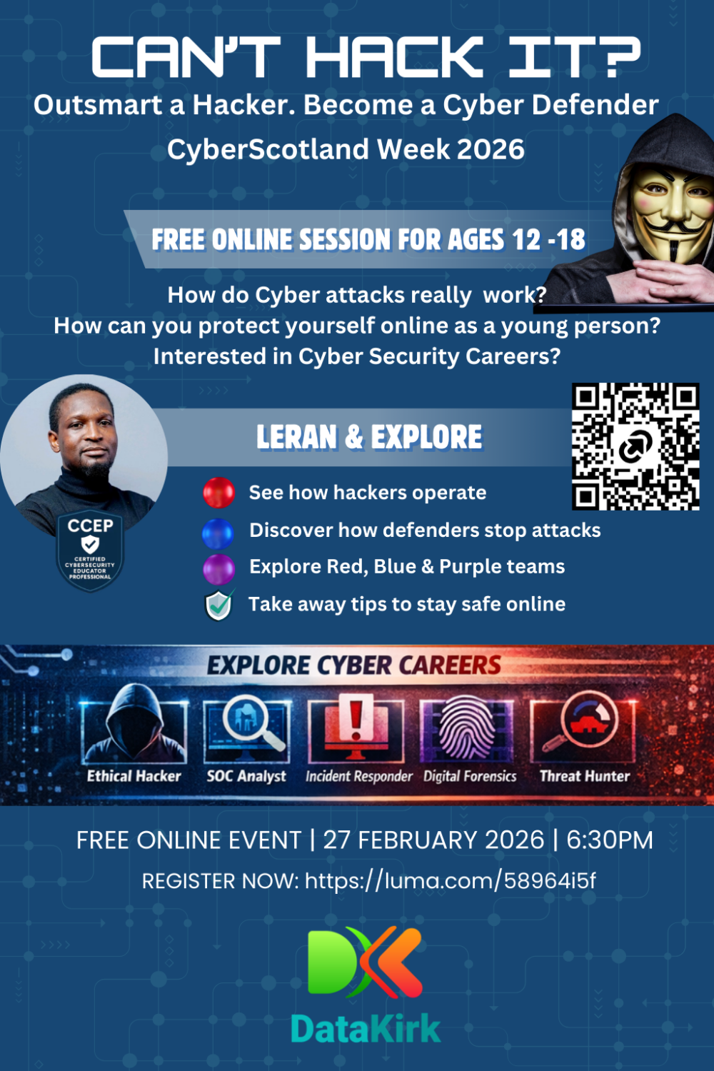 Can’t Hack It? Outsmart a Hacker. Become a Cyber Defender.