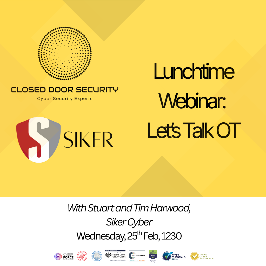 Closed Door Security x Siker Cyber: Let’s Talk OT