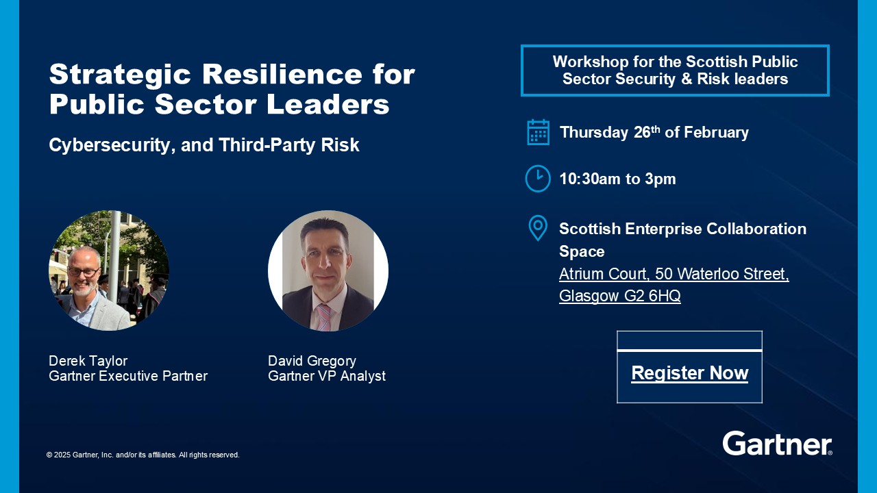 Strategic Resilience for Public Sector Leaders – Gartner Workshop